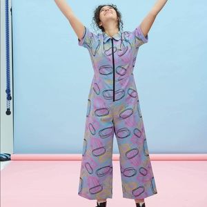 Lucy and Yak Regan Jumpsuit in Purple Jemma